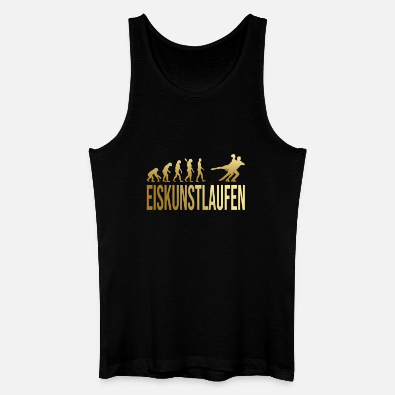 Evolution Eiskunstlaufen - Männer Bio Tank Top - Schwarz