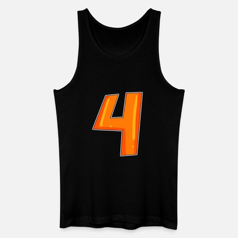 4 - Männer Bio Tank Top - Schwarz