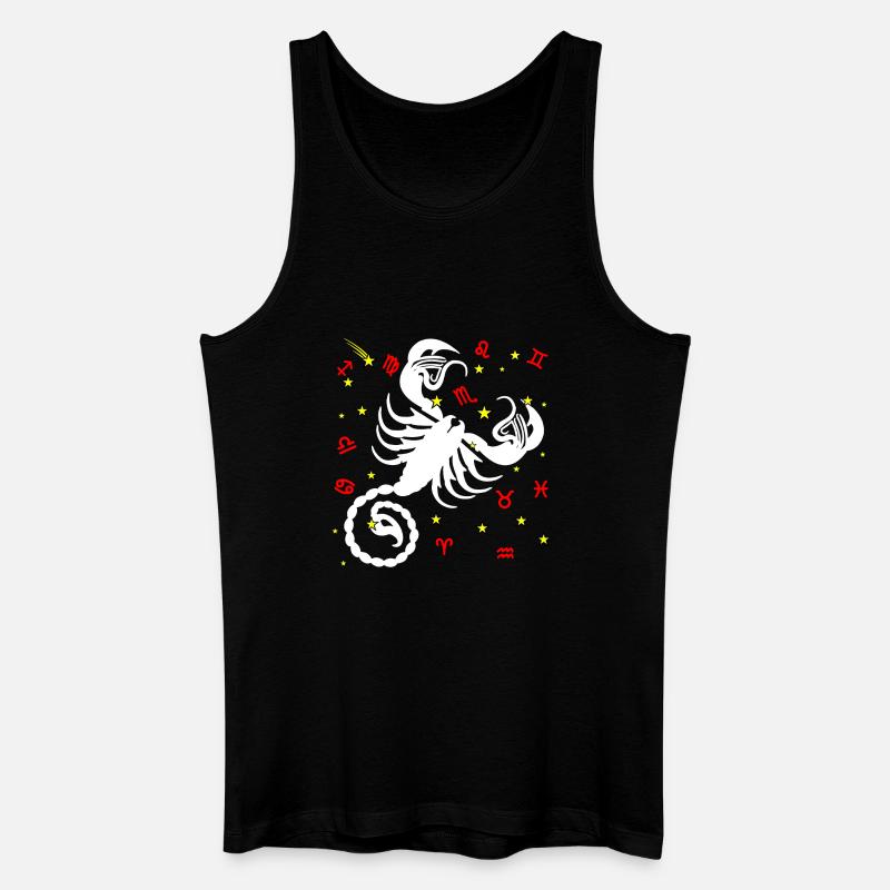 Skorpion-Farbe - Männer Bio Tank Top - Schwarz
