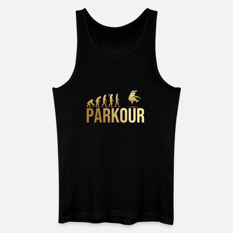 Evolution Parkour - Männer Bio Tank Top - Schwarz