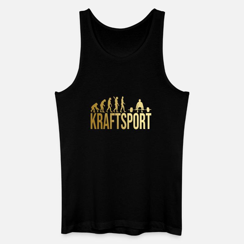 Evolution Kraftsport - Männer Bio Tank Top - Schwarz