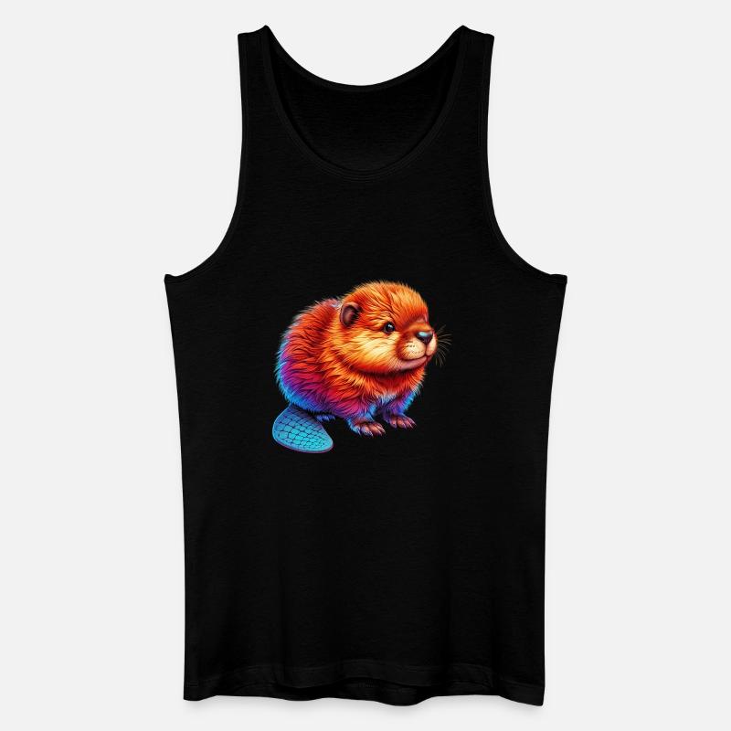 Bieber - Männer Bio Tank Top - Schwarz