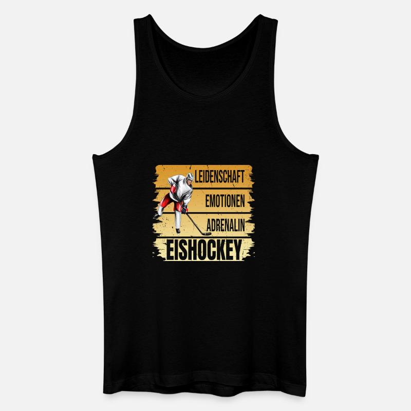 Leidenschaft - Emotionen - Adrenalin - Eishockey - Männer Bio Tank Top - Schwarz