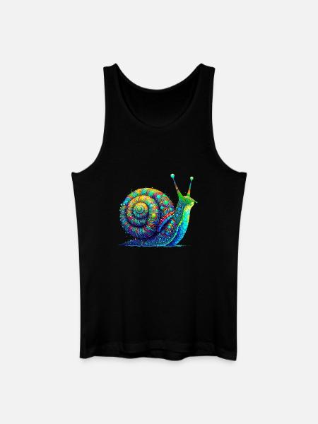 Escargot - Débardeur bio Homme - noir