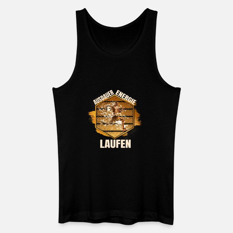Ausdauer - Energie - Männer Bio Tank Top - Schwarz