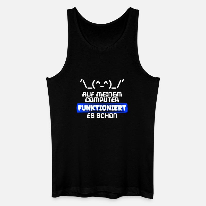 Computer Developer Softwareentwickler Statement - Männer Bio Tank Top - Schwarz