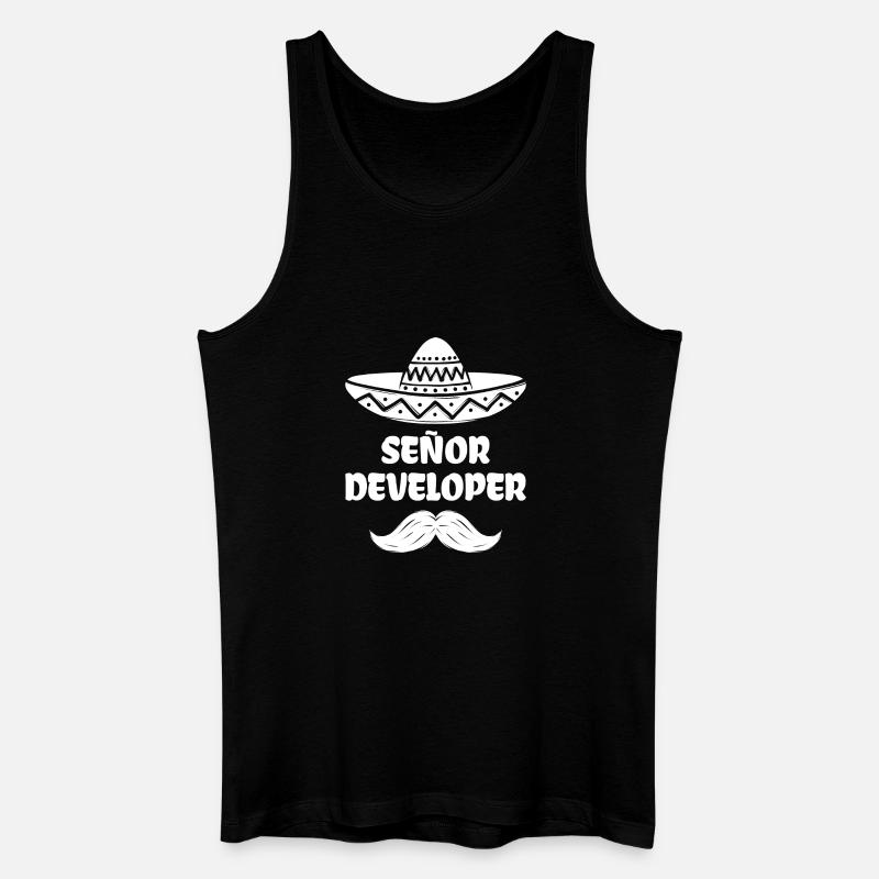 Déclaration du développeur Code Informatique Geek Scripting - Débardeur bio Homme - noir