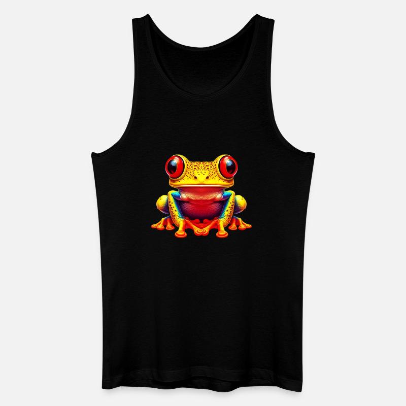Frosch - Männer Bio Tank Top - Schwarz