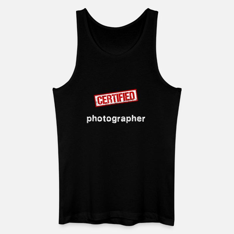 Photograph - Männer Bio Tank Top - Schwarz