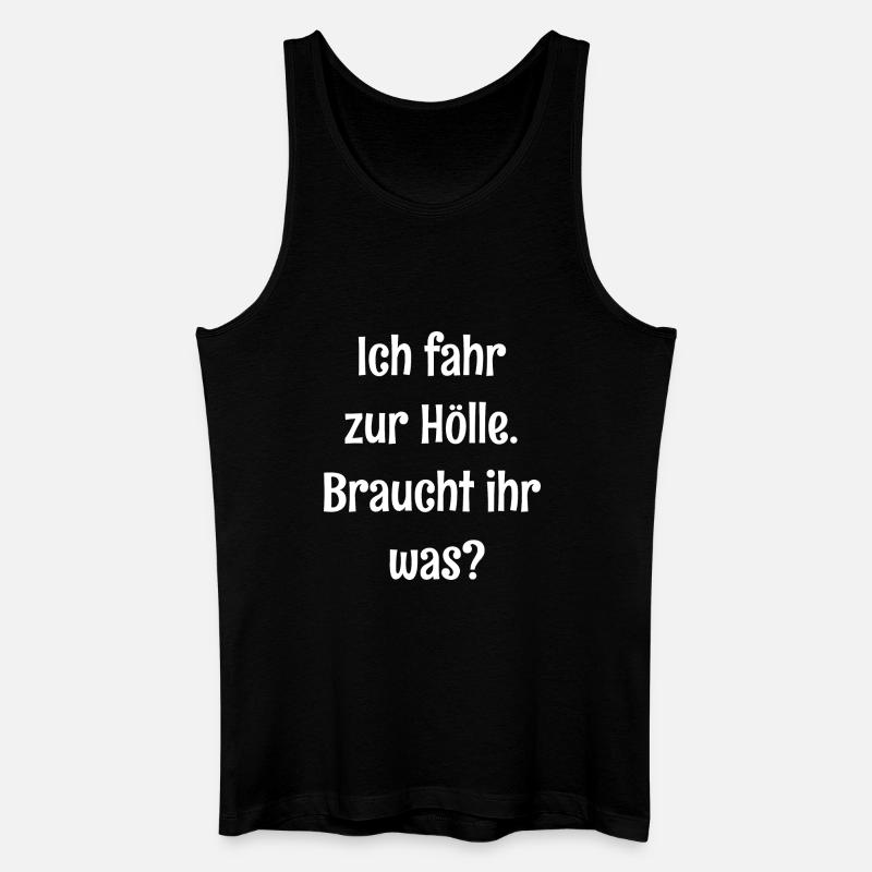 zur Hölle - Männer Bio Tank Top - Schwarz