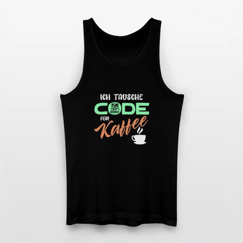 Code Developer Statement Programmierer Computer Männer Bio Tank Top