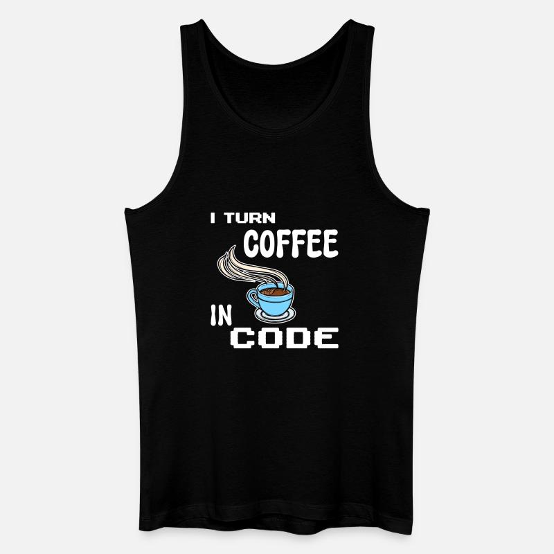 Developer Computerfreak Statement Programmierer - Männer Bio Tank Top - Schwarz
