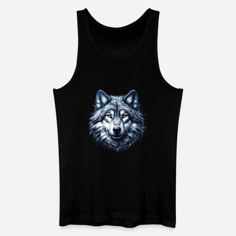 Wolf - Men’s Organic Tank Top - black