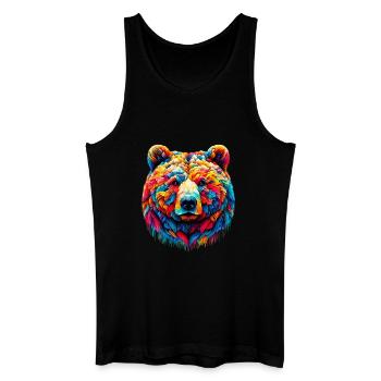 Bear - Men’s Organic Tank Top - black - Front