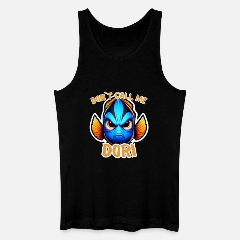 Wütende Dori - Männer Bio Tank Top - Schwarz