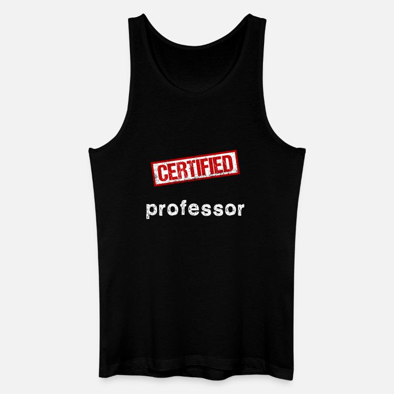 Professor - Männer Bio Tank Top - Schwarz