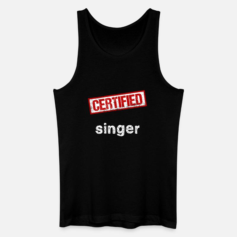 Sänger - Männer Bio Tank Top - Schwarz
