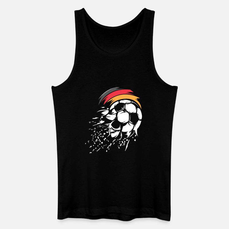 Fußball Team Deutschland Ball Explosion Grafik - Männer Bio Tank Top - Schwarz