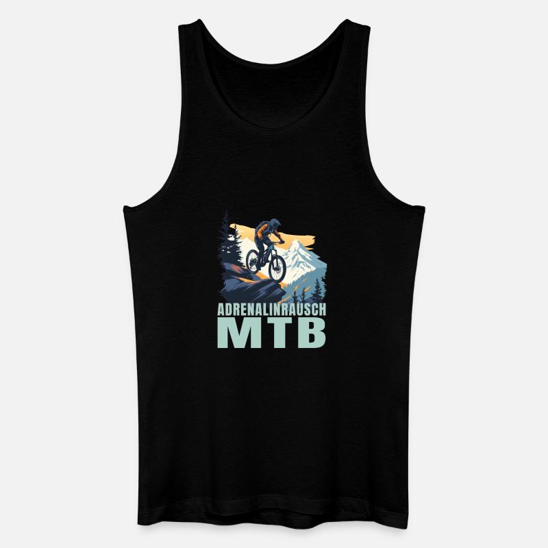 Adrenalinrausch - Männer Bio Tank Top - Schwarz
