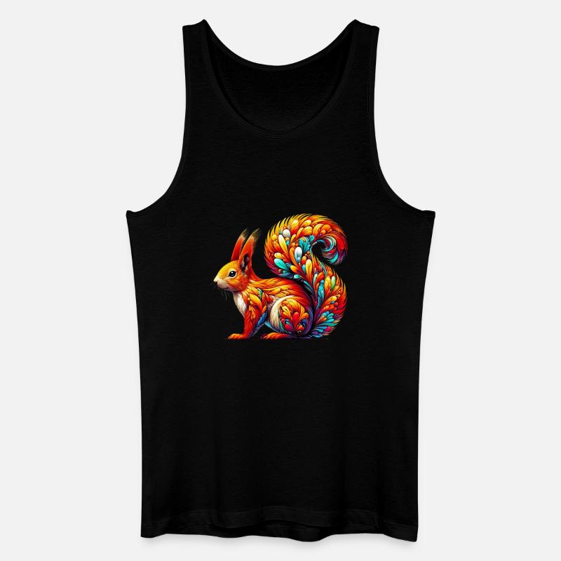 Eichhörnchen - Männer Bio Tank Top - Schwarz