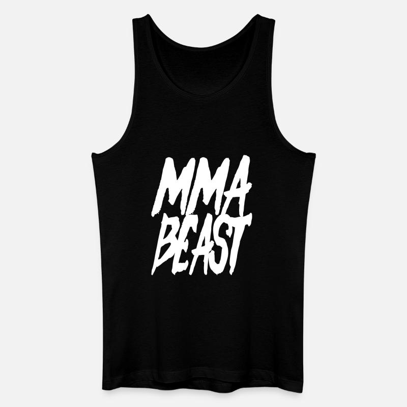 MMA Beast - cooles Kampfsport Design - Männer Bio Tank Top - Schwarz