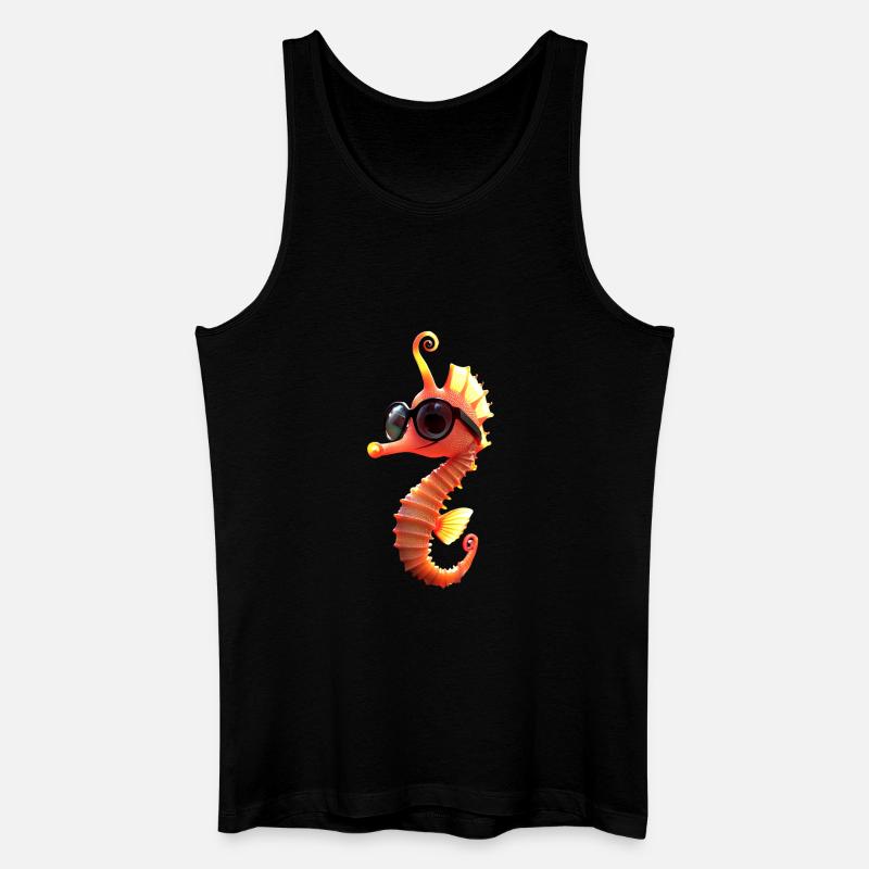 Seepferdchen Aquarist Angler Süßes Seepferdchen - Männer Bio Tank Top - Schwarz