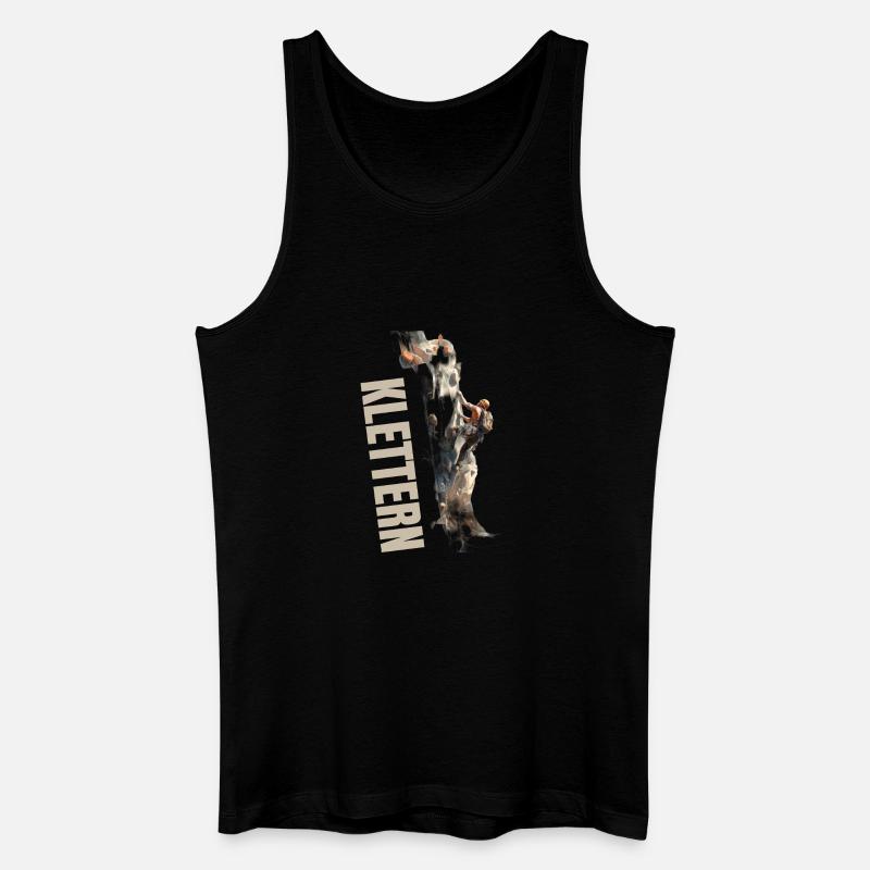 Klettern - Männer Bio Tank Top - Schwarz