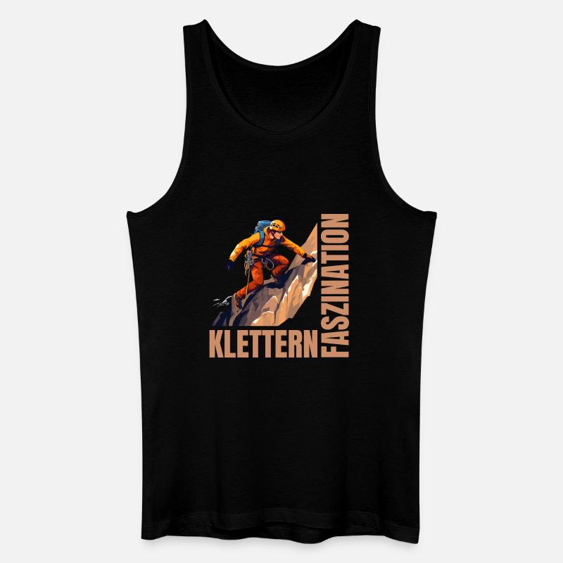 Faszination Klettern - Männer Bio Tank Top - Schwarz