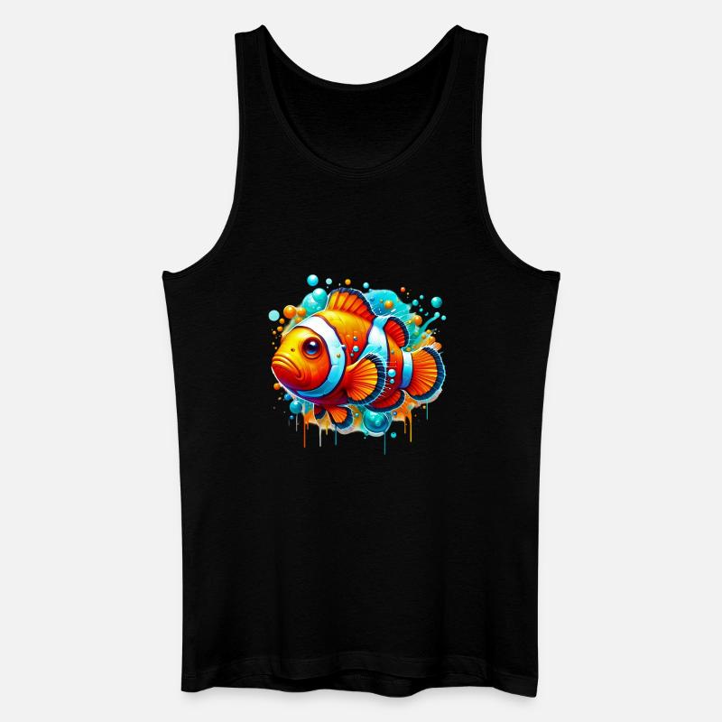 Clownfisch - Männer Bio Tank Top - Schwarz