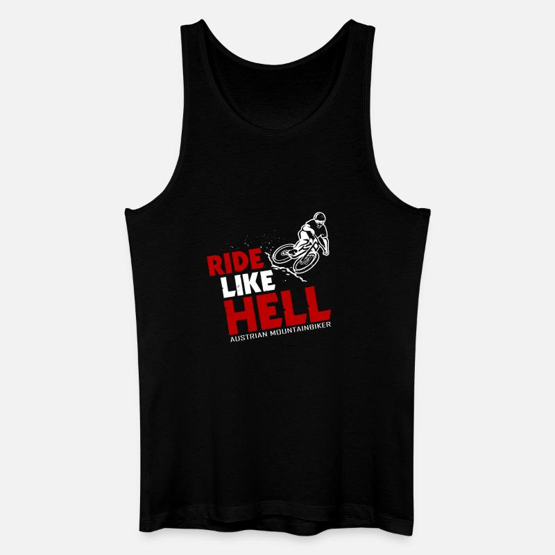 AUSTRIAN MOUNTAINBIKER Downhill - Männer Bio Tank Top - Schwarz