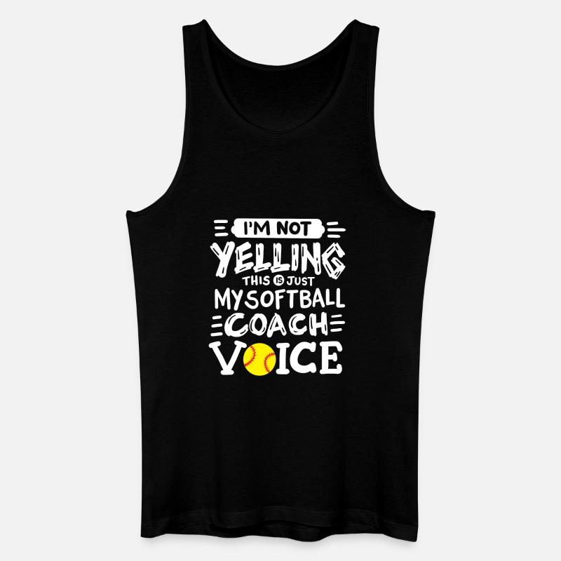 Softball Trainer - Männer Bio Tank Top - Schwarz