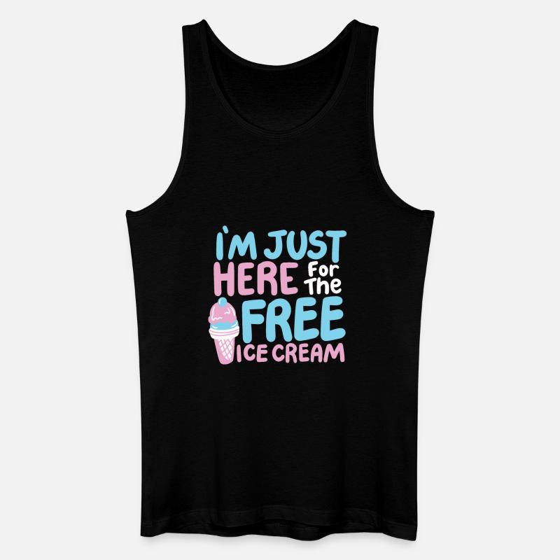Eiscreme Eisliebhaber - Männer Bio Tank Top - Schwarz
