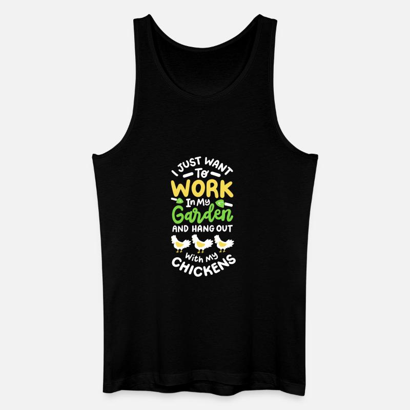Garten Gartenarbeit - Männer Bio Tank Top - Schwarz