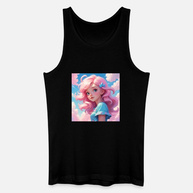 Girl - Männer Bio Tank Top - Schwarz