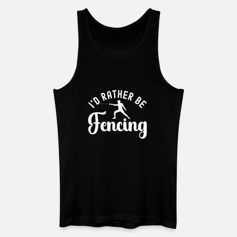 Fechten Fechter - Männer Bio Tank Top - Schwarz