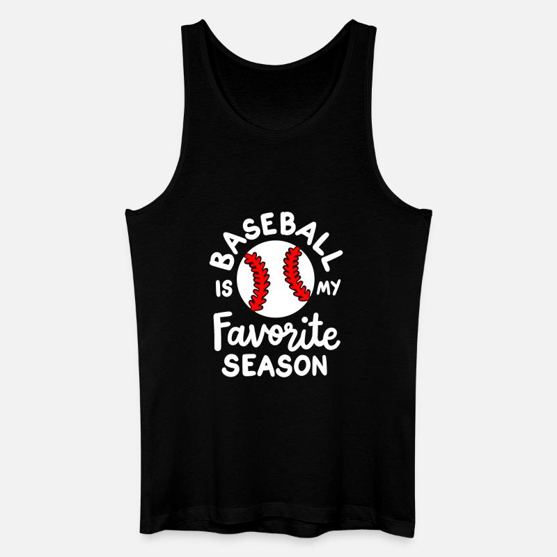 Baseball Baseball-Liebhaber - Männer Bio Tank Top - Schwarz