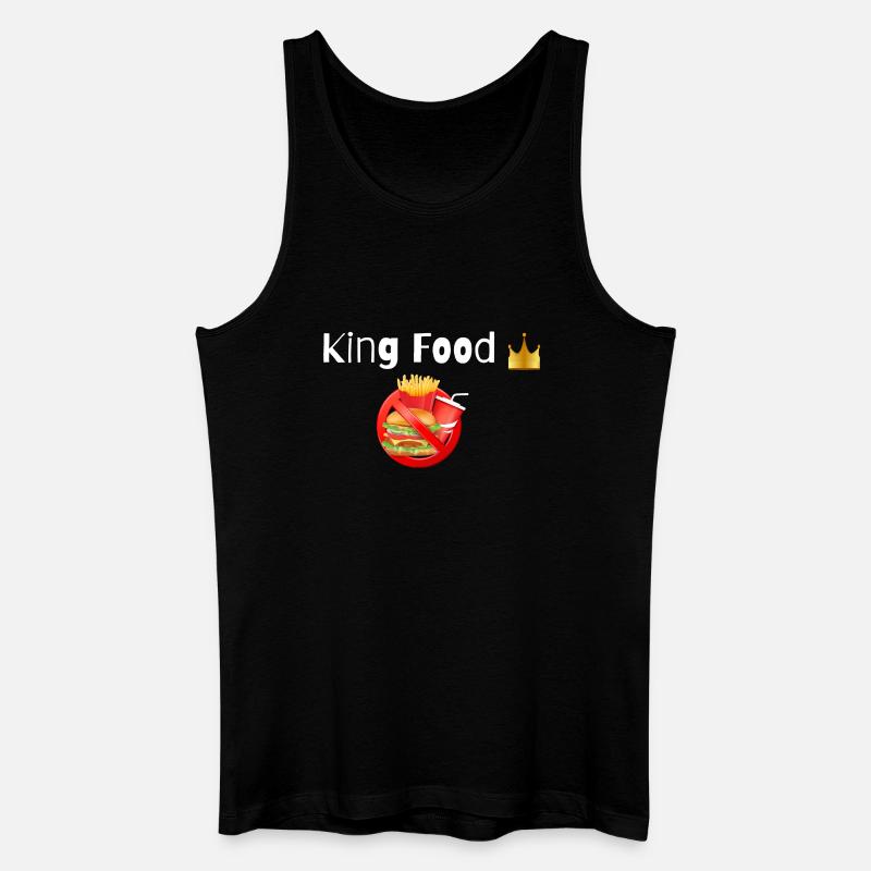 Quing Essen - Männer Bio Tank Top - Schwarz