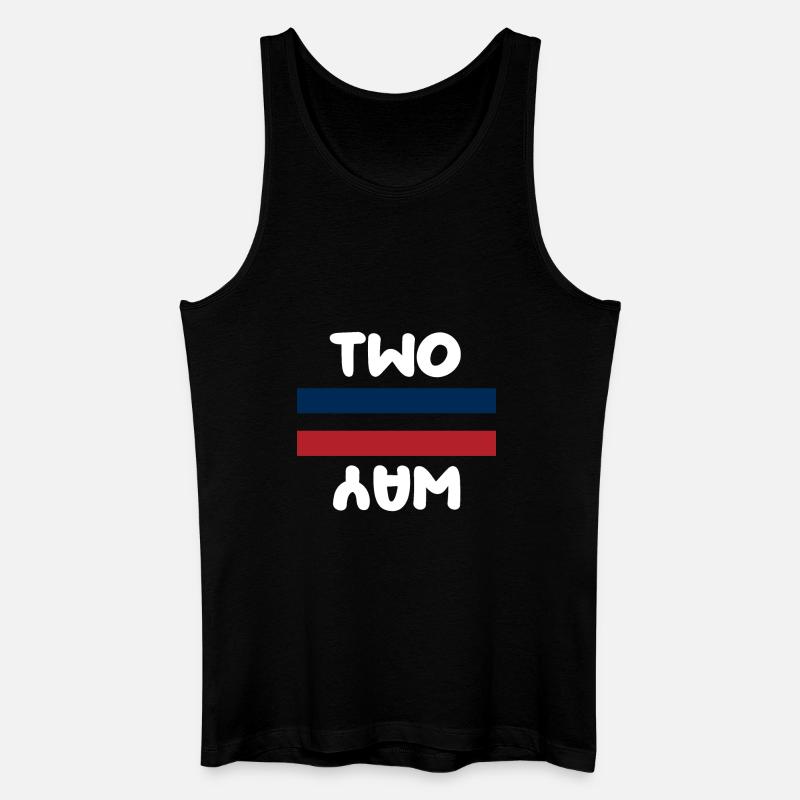 Wechselseitig - Männer Bio Tank Top - Schwarz