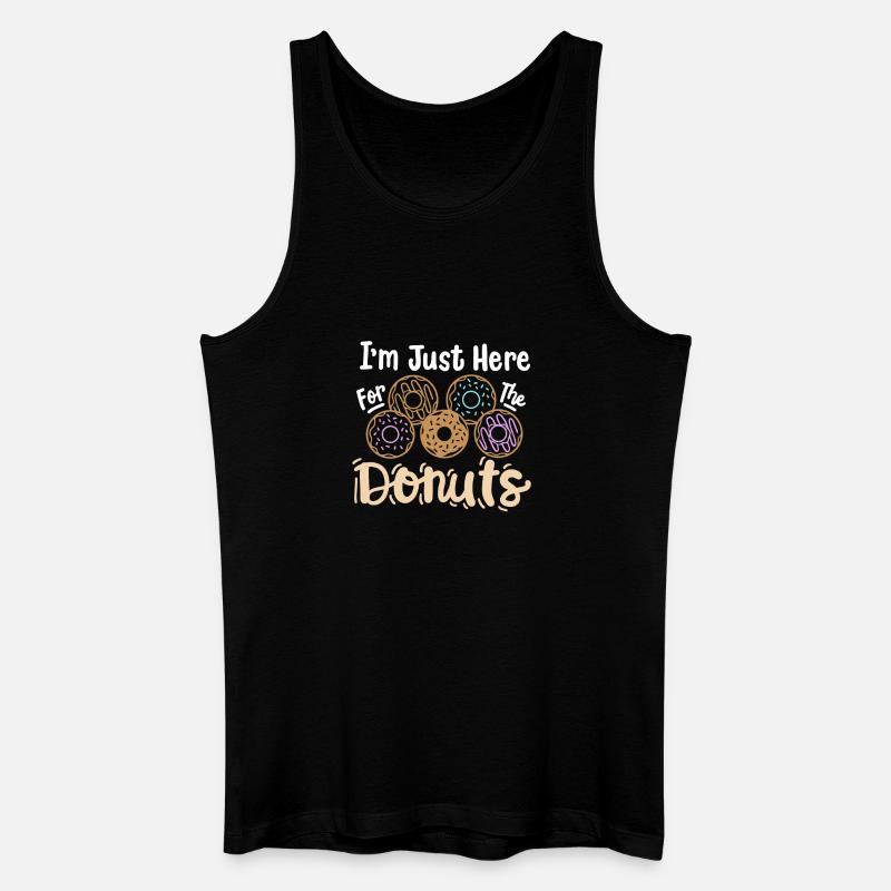 Donuts Donut-Liebhaber - Männer Bio Tank Top - Schwarz