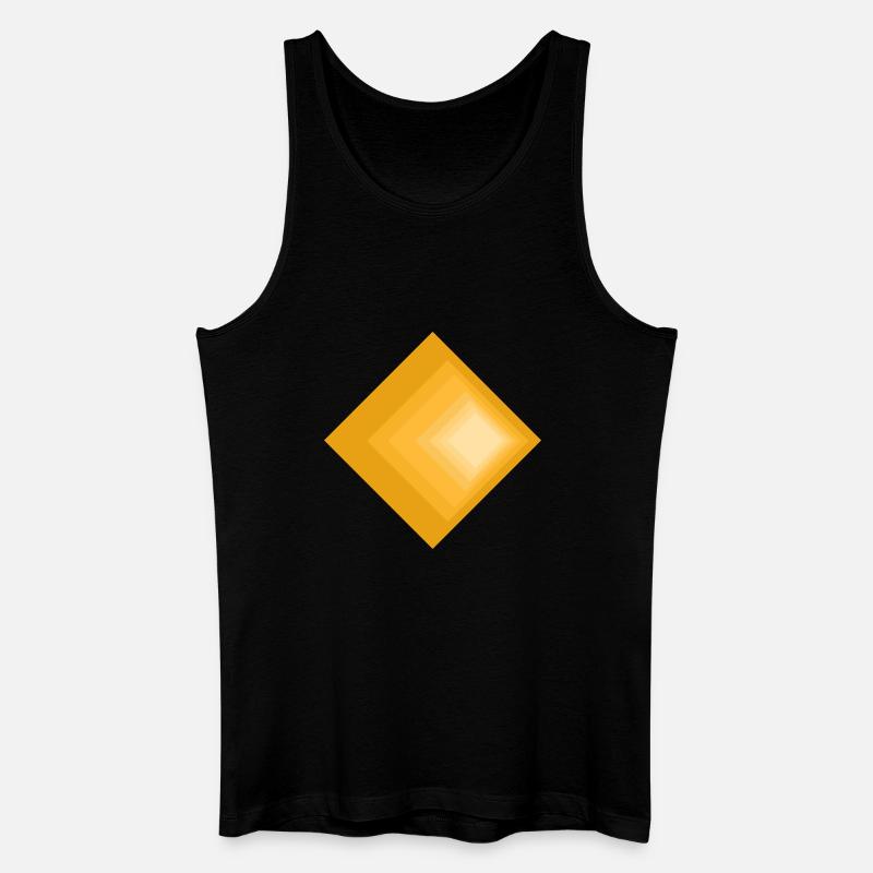 Design mit Farbverlauf - Männer Bio Tank Top - Schwarz