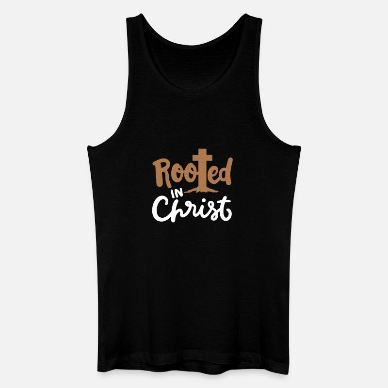 Christlich Glaube Religiös - Männer Bio Tank Top - Schwarz