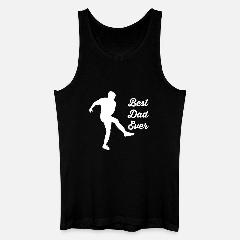Fußball - Männer Bio Tank Top - Schwarz