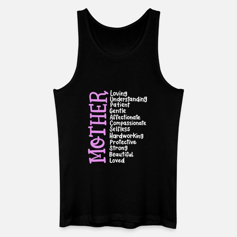 Mutter Muttertag - Männer Bio Tank Top - Schwarz