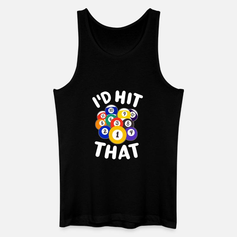 Pool-Spieler Billardkugeln - Männer Bio Tank Top - Schwarz