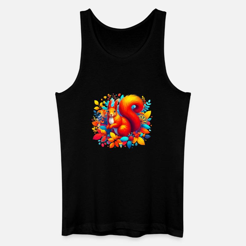 Eichhörnchen - Männer Bio Tank Top - Schwarz