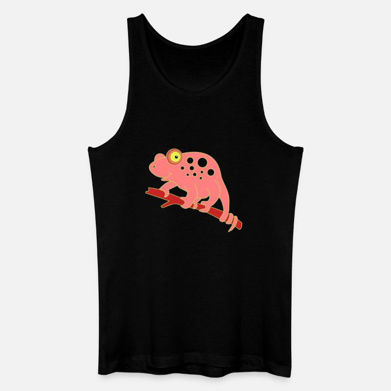 Chamaeleon tier - Männer Bio Tank Top - Schwarz