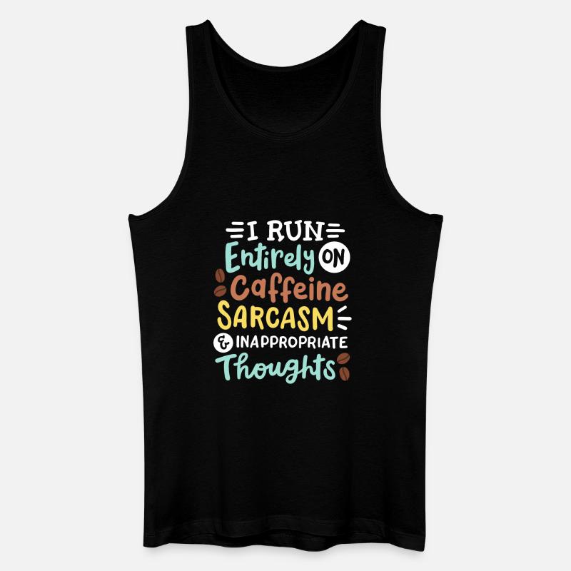 Sarkasmus lustig sarkastisch - Männer Bio Tank Top - Schwarz