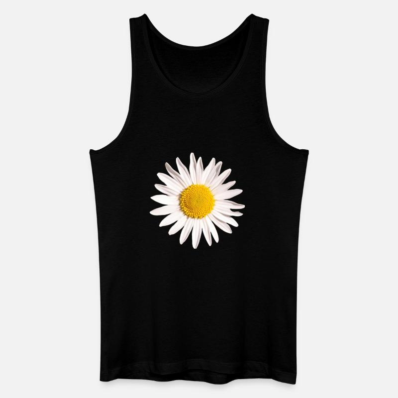 Gänseblümchen - Männer Bio Tank Top - Schwarz