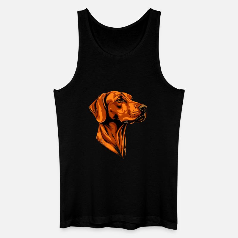 Rhodesian Ridgeback Jagdhund Hunde Stolz Ridgeback - Männer Bio Tank Top - Schwarz