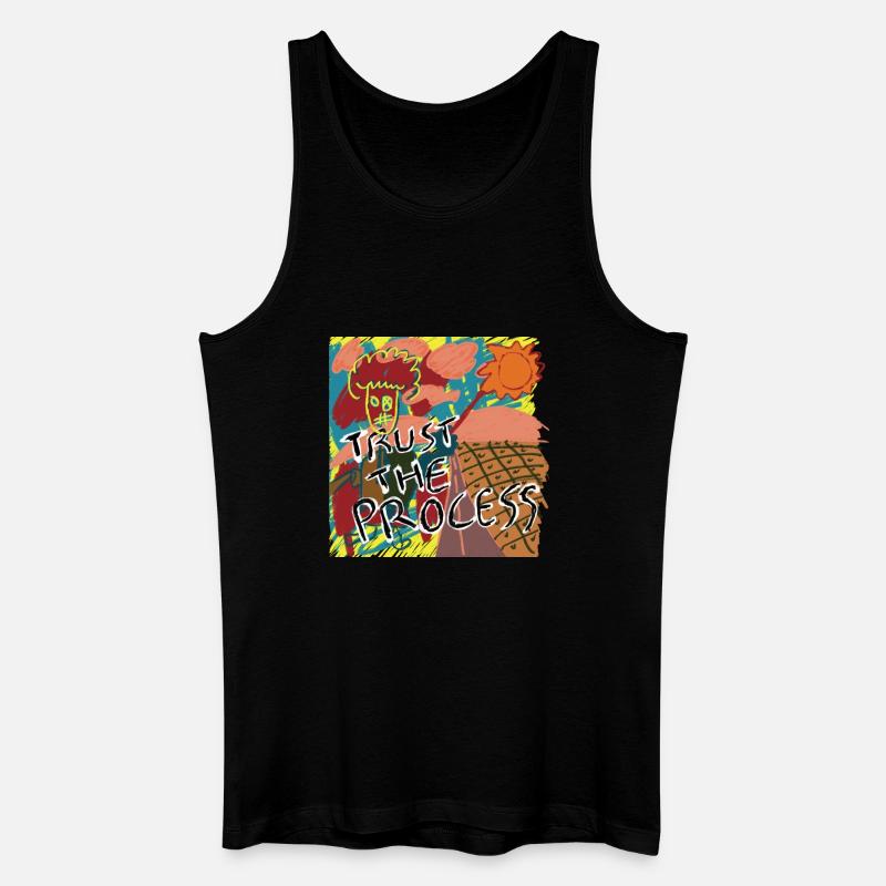 Trust the process - Männer Bio Tank Top - Schwarz